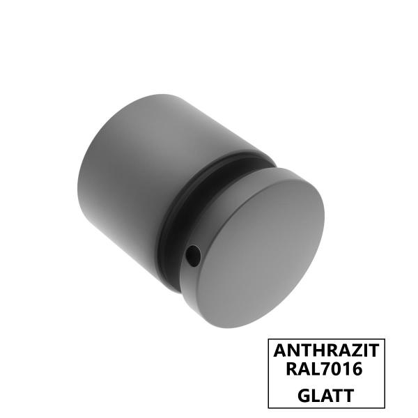 Punkthalter Anthrazit RAL7016 ∅50 mm Edelstahl V2A Verbinder Glashalter Glatt Halterung flexibel